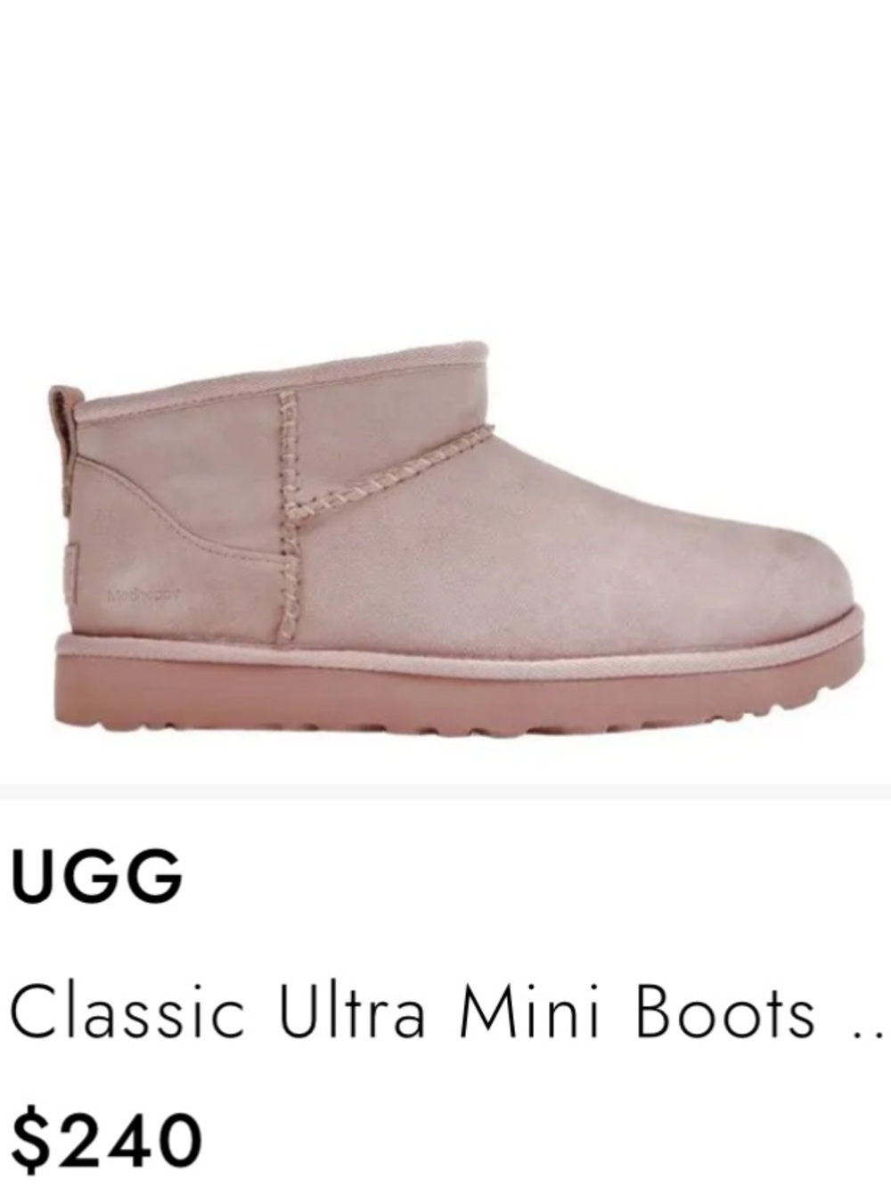 🔥 UGG. Mother’s Day Pink Short Suede Ankle Booties - Picture 4 of 14